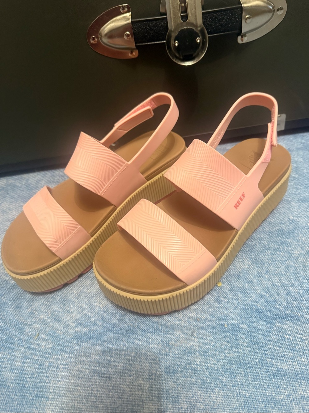 Reef Women’s Blush Pink Platform Slingback Sandals